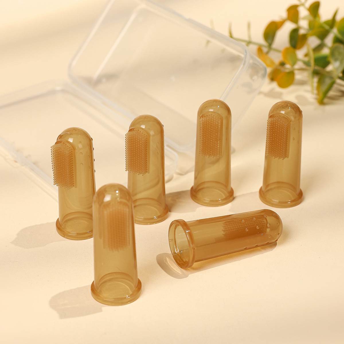 Finger Set Toothbrush Baby Toothbrush Finger Set Toothbrush Silicone Soft Hair Tongue Coating Cleaning Toothbrush Milk Toothbrush Pet Toothbrush