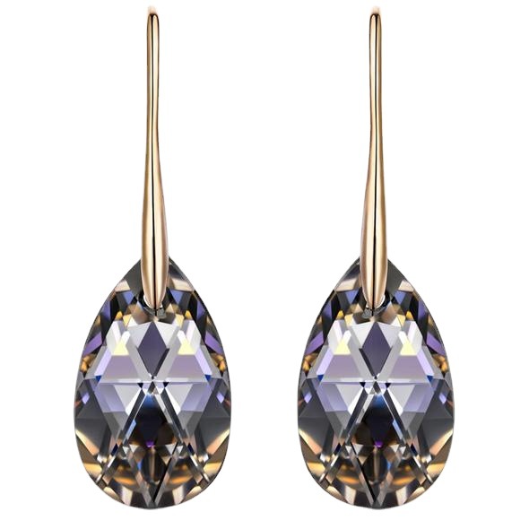 Factory Direct Imported Austrian Crystal Earrings 925 Sterling Silver Ear Hook Water Drop Crystal