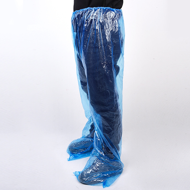 Disposable Rain Pants Half-length Foot-wrapped Thickened Waterproof Split Unisex Take-out Outdoor Drifting Cycling Travel