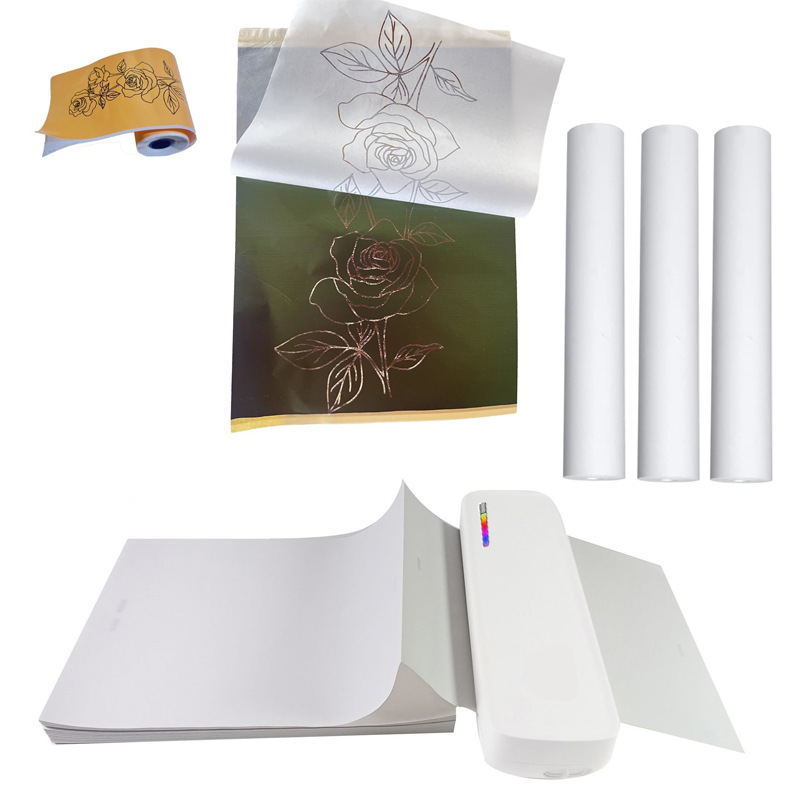 Cross-border student portable ink-free photo home mini A4 thermal printer wirelessly connectable to mobile phone