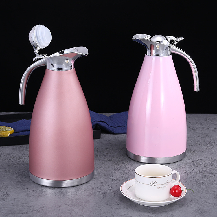 304 stainless steel thermos double layer vacuum coffee pot European hot and cold kettle thermos bottle general merchandise