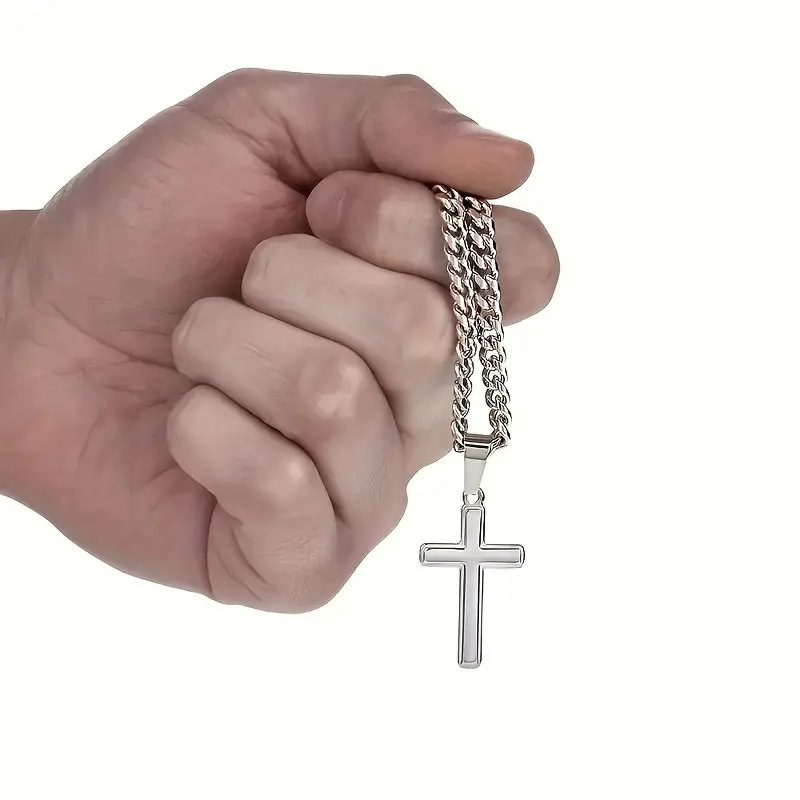 Amazon's New Stainless Steel "To My Son" Cross Pendant Necklace Christmas Gift with Gift Box Card