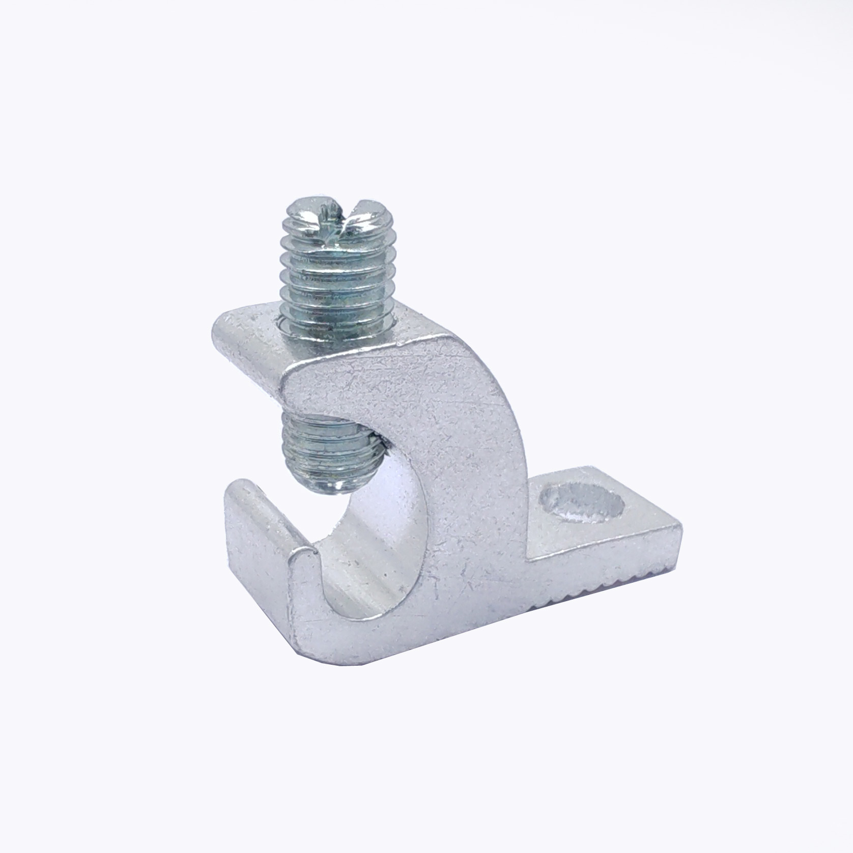 Зажим для заземляющего провода с алюминиевым встраиванием по американскому стандарту, алюминиевый зажим с ушком 4-14 #, алюминиевый зажим Lay-In