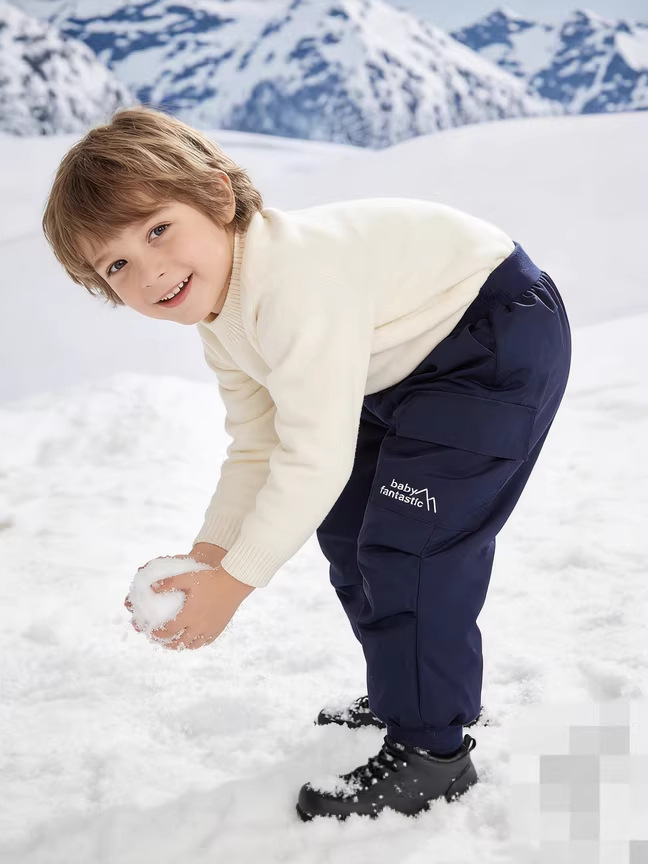 New National Standard 90% White Duck down Children's down Pants for Young and Older Children, Boys and Girls, Thickened for Cold Protection, Warm and Waterproof for Outdoor Wear