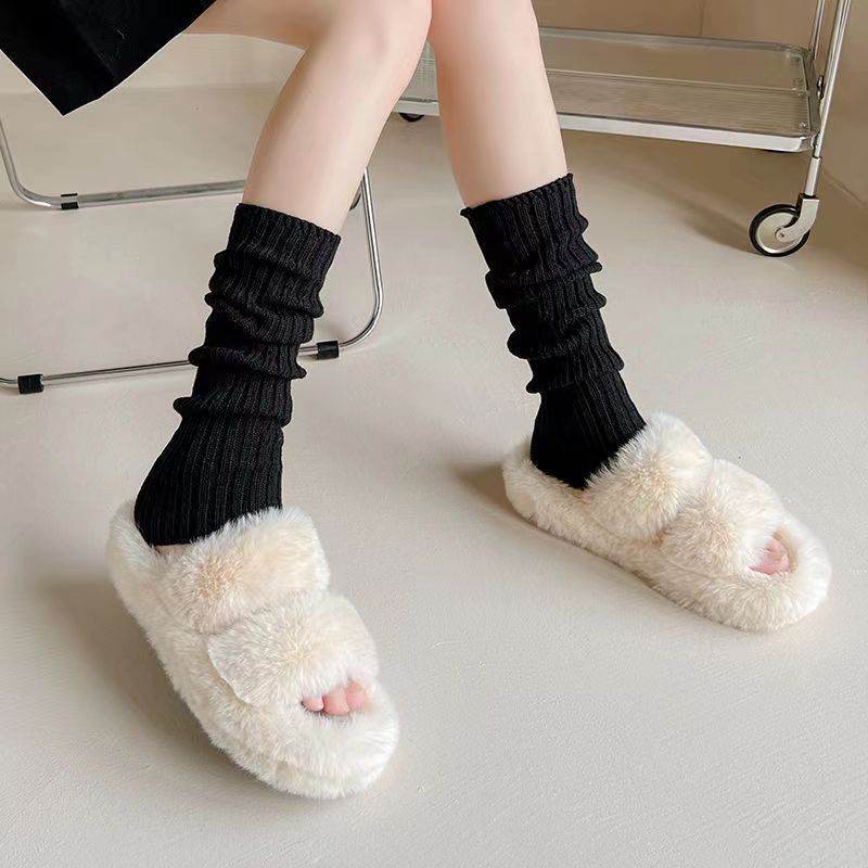 Cool and spicy! jk knitted socks Harajuku style y2g sweet Japanese college style spring and autumn mid-calf pile socks for women