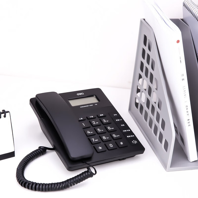 Deli 779 Wired Telephone Battery-Free Fixed Telephone Home Office Incoming Call Id Landline Telephone