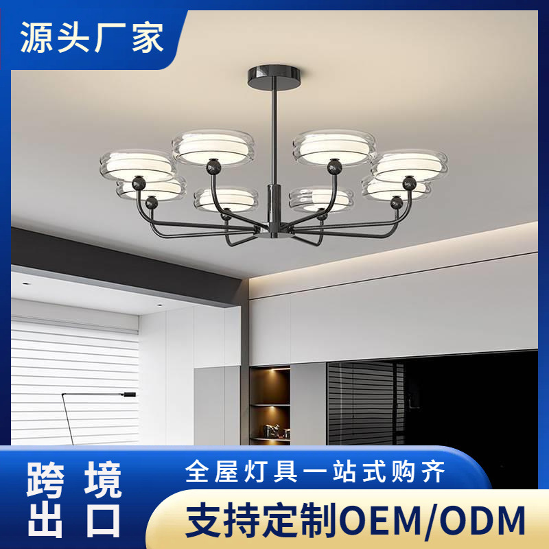 Оптовая продажа ламп для гостиной, освещение для спальни, роскошная атмосфера дома, креативная люстра из меди