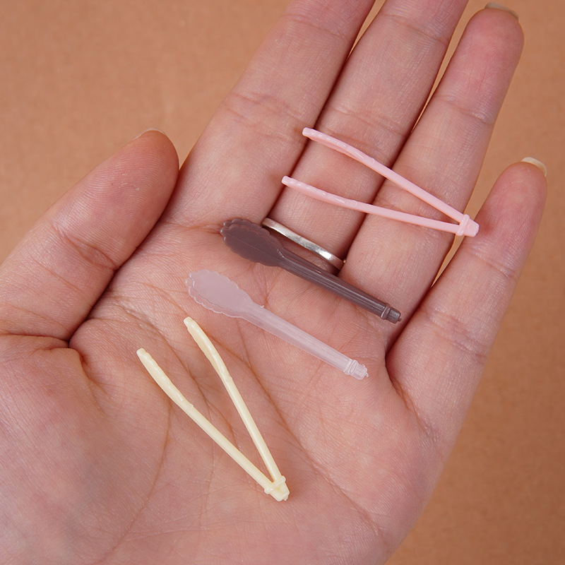 Mini tweezers DIY miniature food play matching bread clip doll house mini kitchen kitchen kitchen utensils props