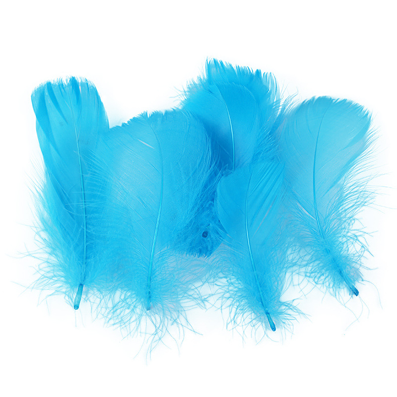Wholesale colorful small feather small floating goose feather wedding festival stage decoration gift box salute filling dream catcher material