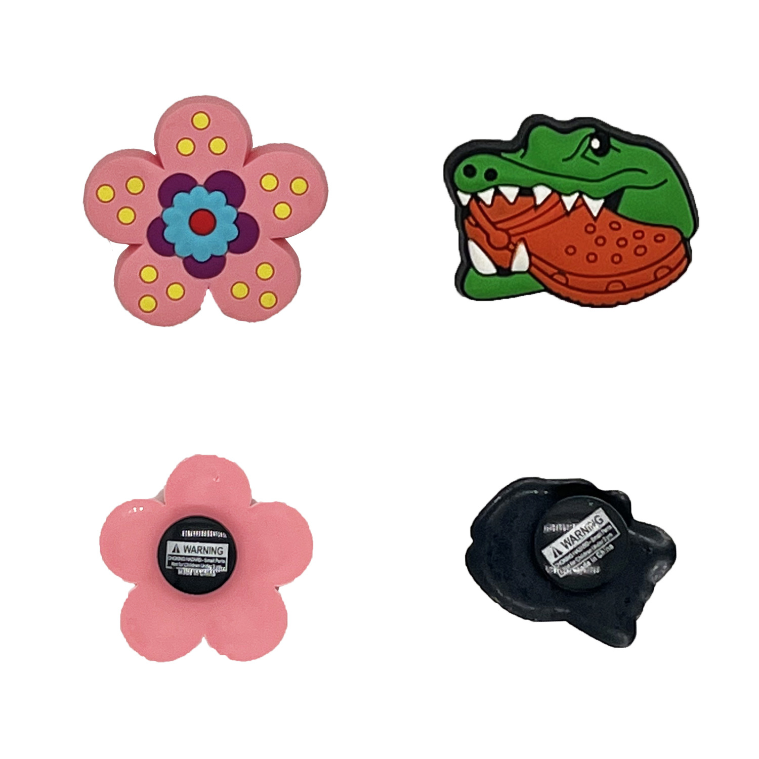 Pvc Soft Glue Direct Sales Garden Shoes Clogs Plastic DIY Accessories Accessories Shoe Flower Buckle with English Logo I-Shaped Buckle