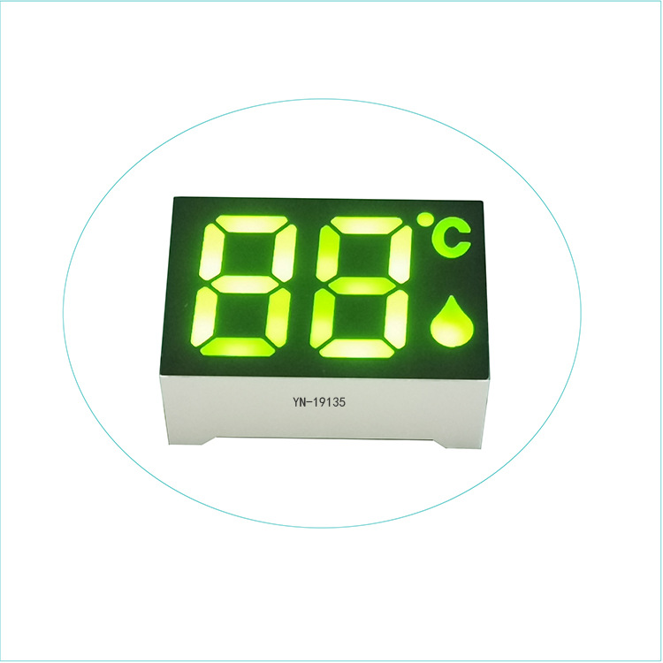 Led Digital Tube Source Factory Two Digits with Temperature Display Green Light Digital Tube Highlight Common Cathode