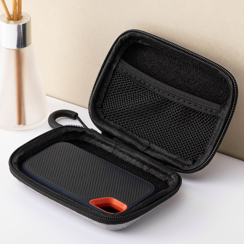 Round Eva Cosmetics Bag, Headphone Bag, Data Cable, USB Flash Drive Packaging Box, Digital Electronic Product Bag, Logo Printable