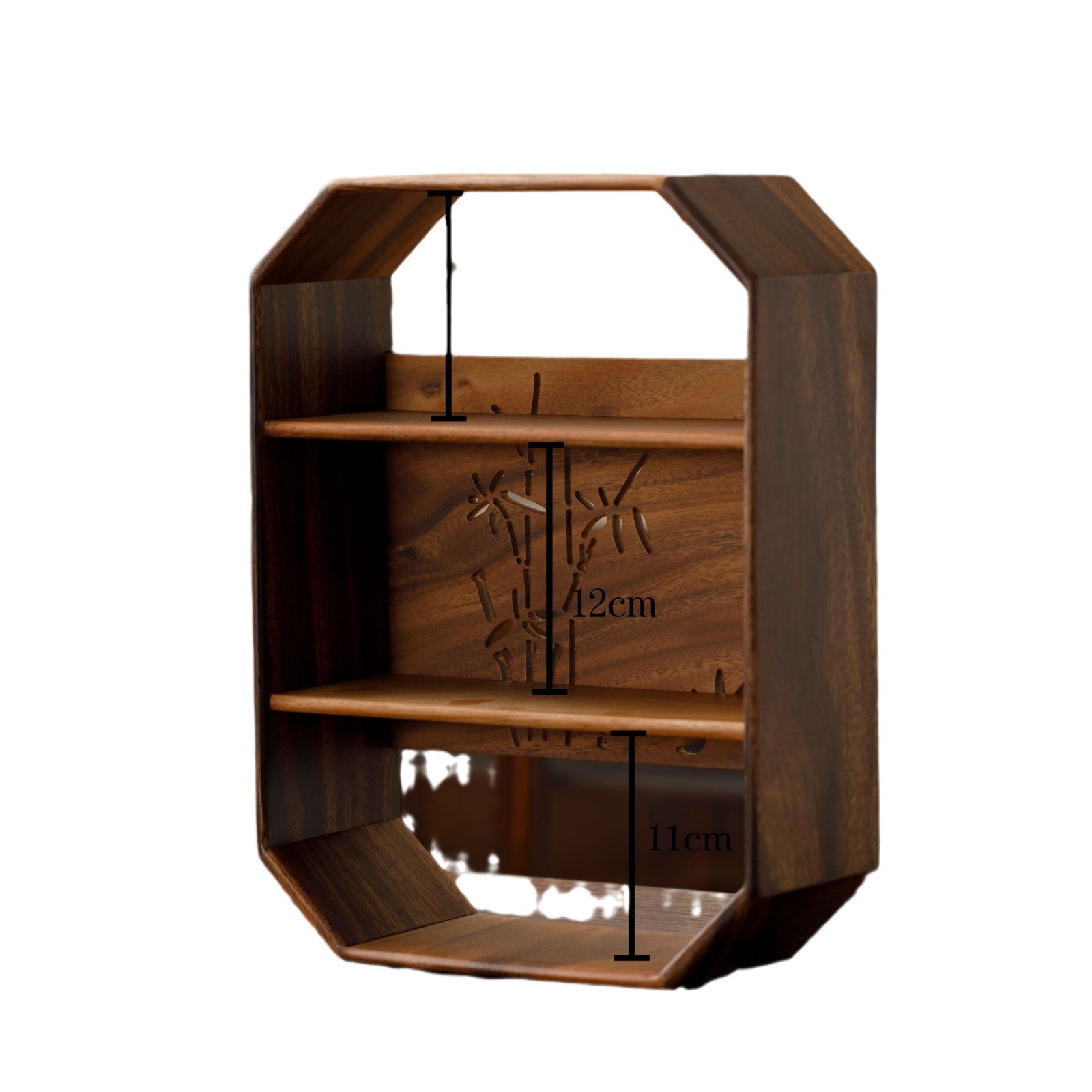 Window Grilles Hollow Storage Rack Household Tea Set Storage Collection Rack Display Rack Small Tea Pavilion Duobag Antique Rack