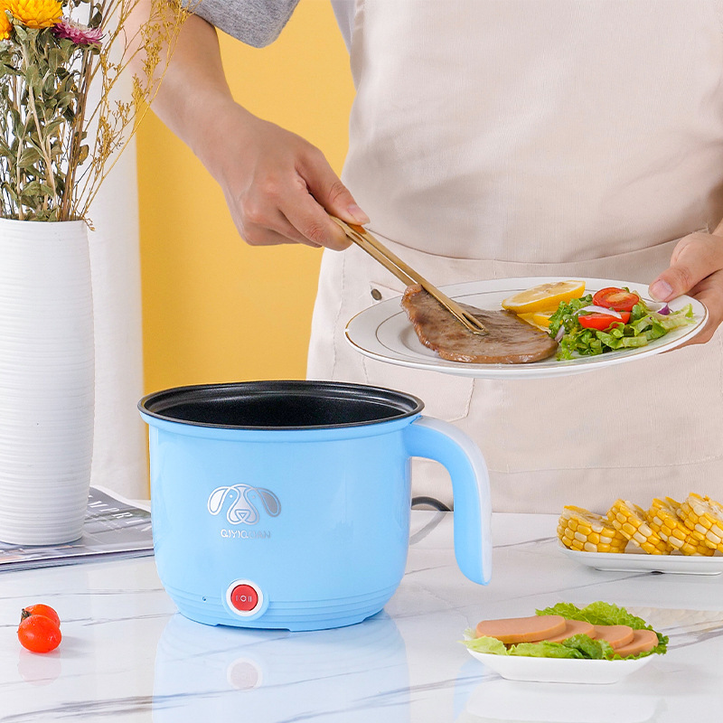 Electric cooking pot 1 person 2 student pot dormitory mini small electric pot multifunctional household noodle small integrated pot electric heating pot