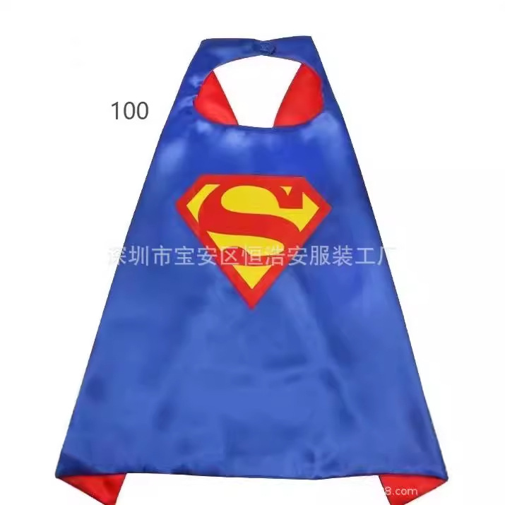 Halloween Cloak Kidsren's Cloak Superhero Cloak Double Layer Marvel Series Clothes Performance Suit Cloak
