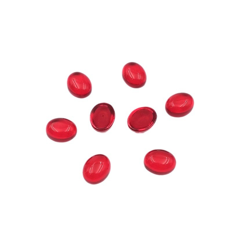 Headwear dark red round oval water drop glass ring antique hairpin material DIY jewelry accessories manufacturers