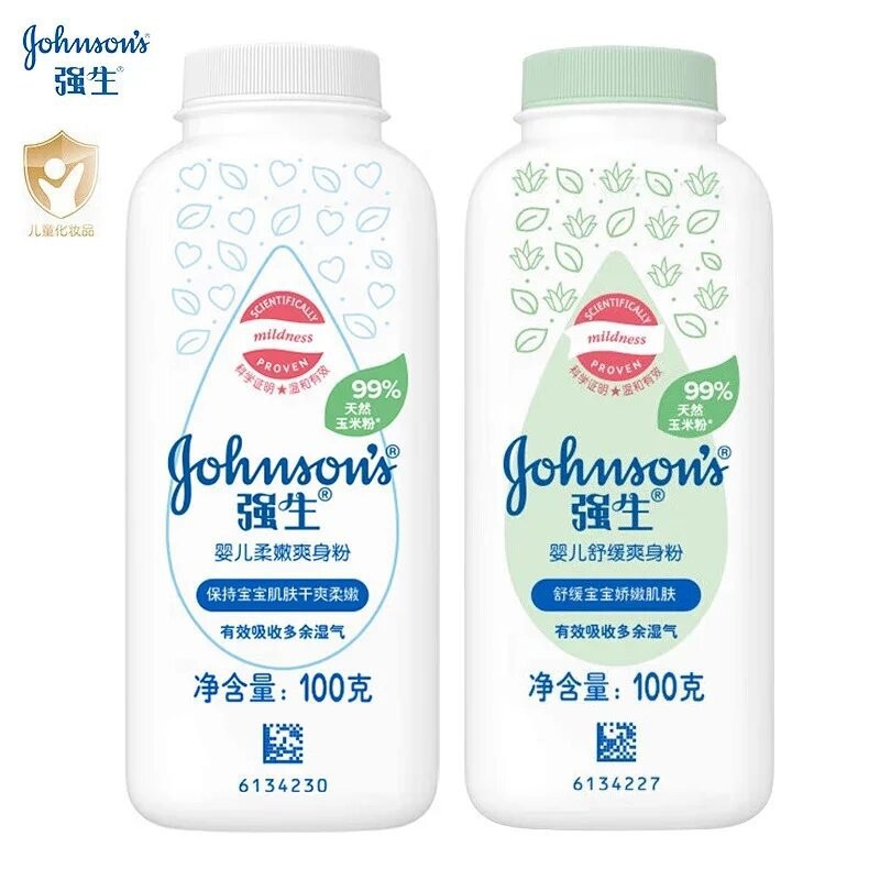 Пудра для младенцев Johnson & Johnson, успокаивающая, для новорожденных, мягкая пудра 100г, оригинал