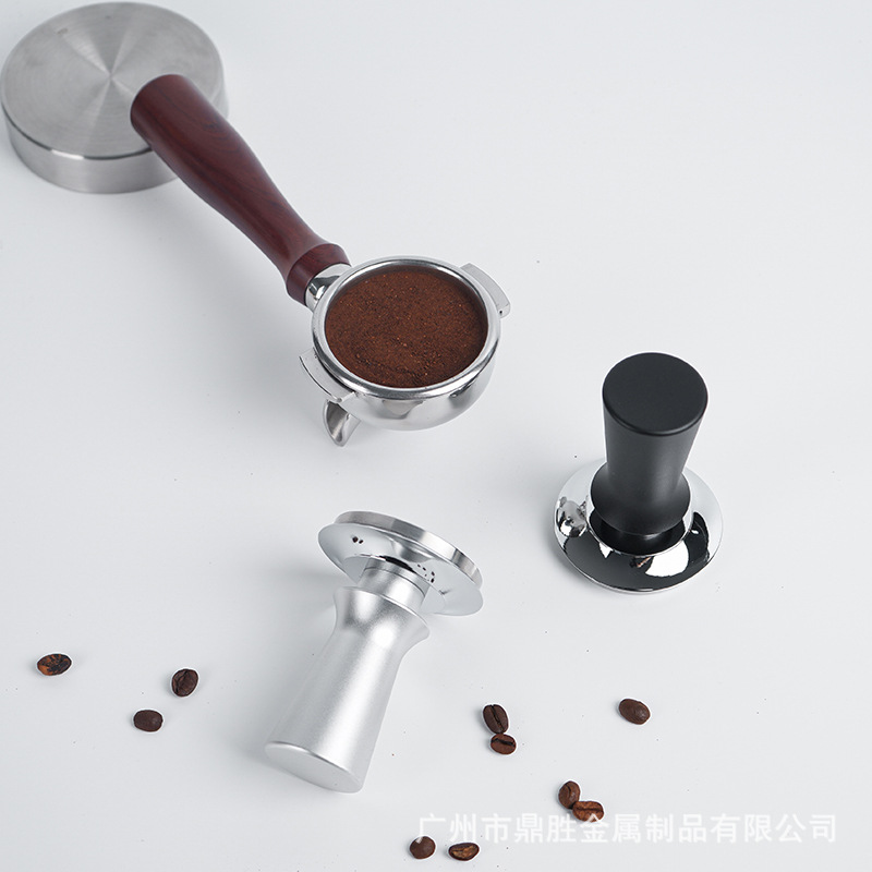 Balanced Elastic Tamper Stainless Steel Coffee Machine Handle Constant Pressure Tamper Filling Spring Hammer 51/53/58mm