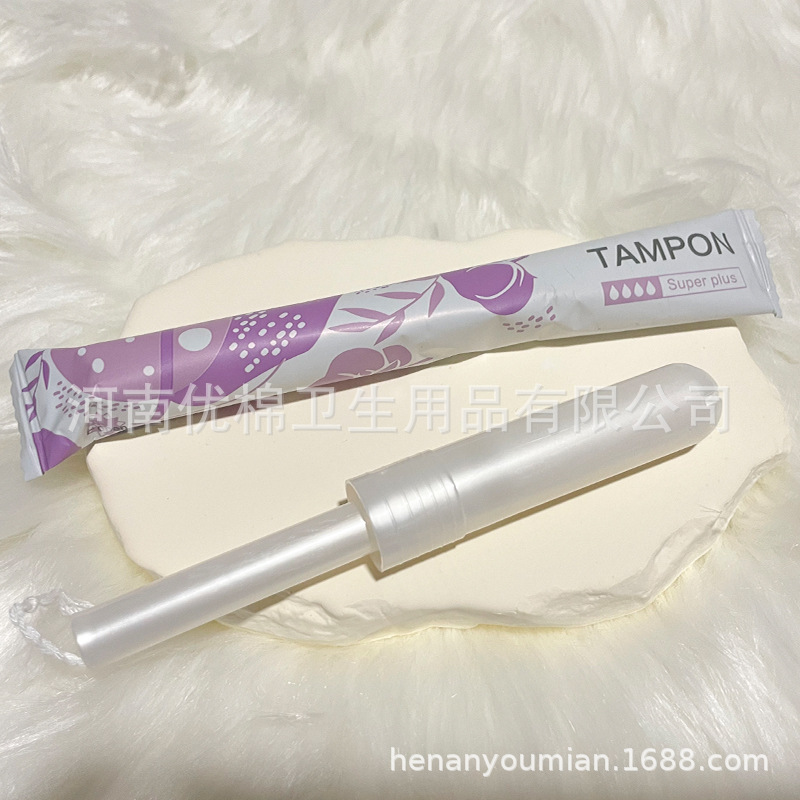 Large Flow Tampon Catheter Type Built-In Sanitary Napkin Female Menstrual Cup Aunt Napkin Manufacturer Cross-Border Supply