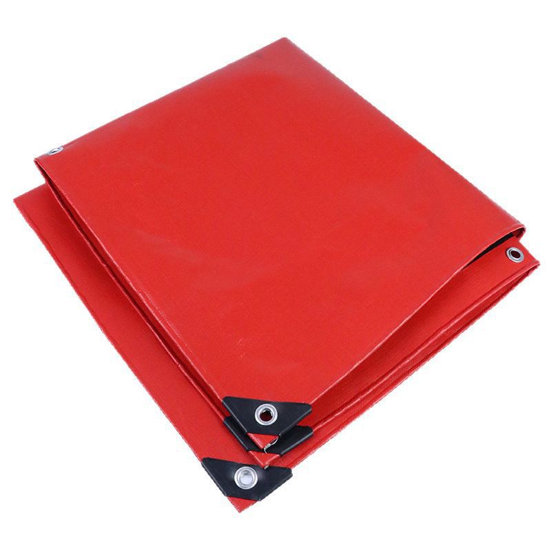 Red Tarpaulin Rainproof and Sunproof Thickeneded Wear-Resistant Tarpaulin Waterproof Cloth Rainproof Cloth Sunproof Plastic Waterproof Cloth Tarpaulin
