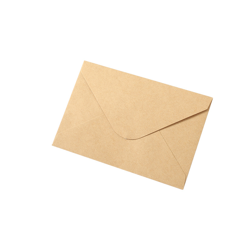 Spot blank translucent sulfuric acid paper European white kraft paper envelope with logo printing ding system