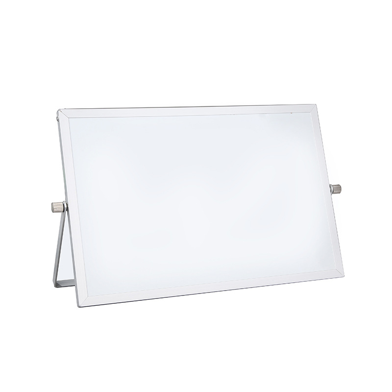 Cross-Border Office aluminum alloy frame whiteboard double-sided folding desktop noteboard erasable writing bracket magnetic writing board