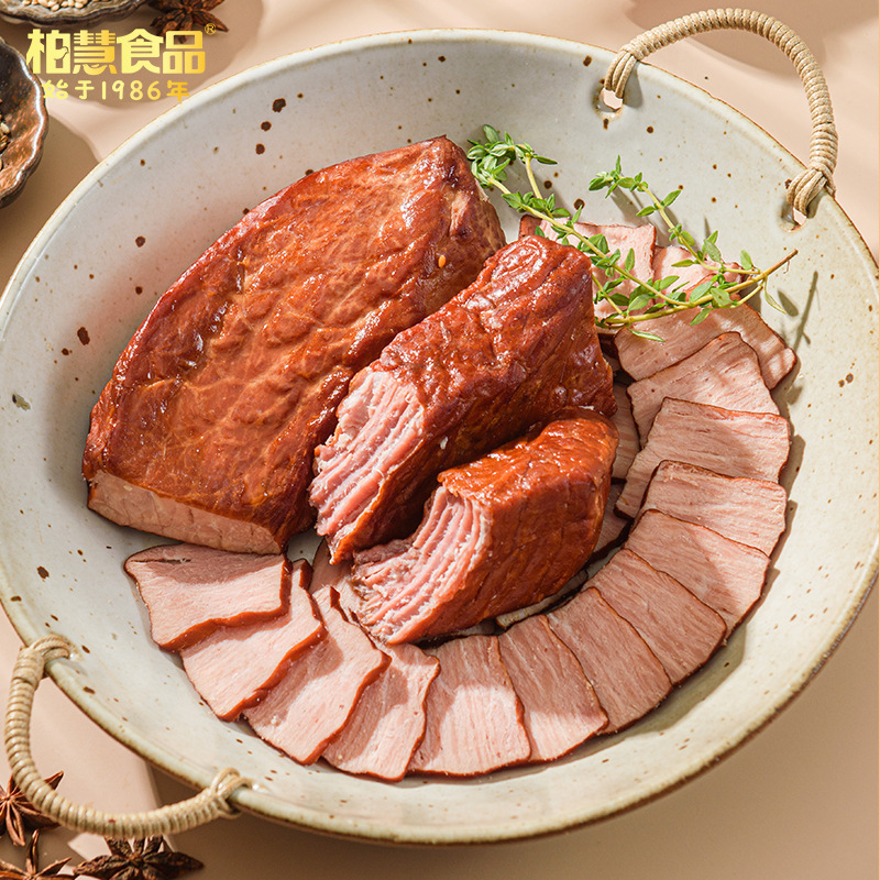 Bohui Food Original Bbq 200g Wood Smoked Sauce Fragrant Pork Instant Ready-To-Eat Meat Braised Meat Snacks Wholesale