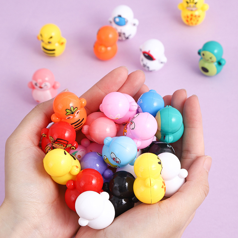 TikTok Explosions Cartoon Mini Tumbler Penguin Children's Educational Mini Gift Casual Nostalgia Small Toys Wholesale