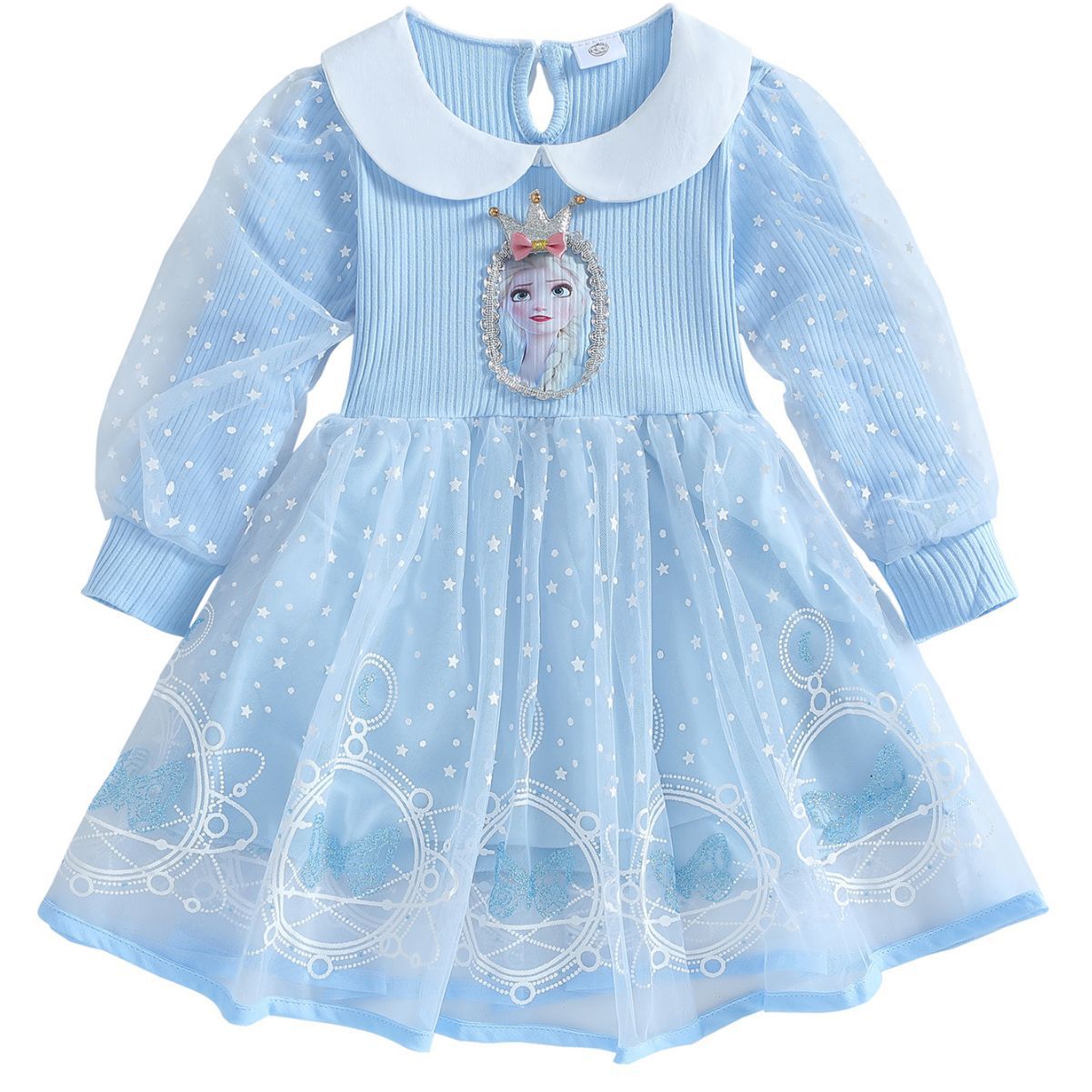 Aisha Princess Dress Girls' Dress 2025 New Long Sleeve Korean Style Dress Autumn Children's Birthday Dress