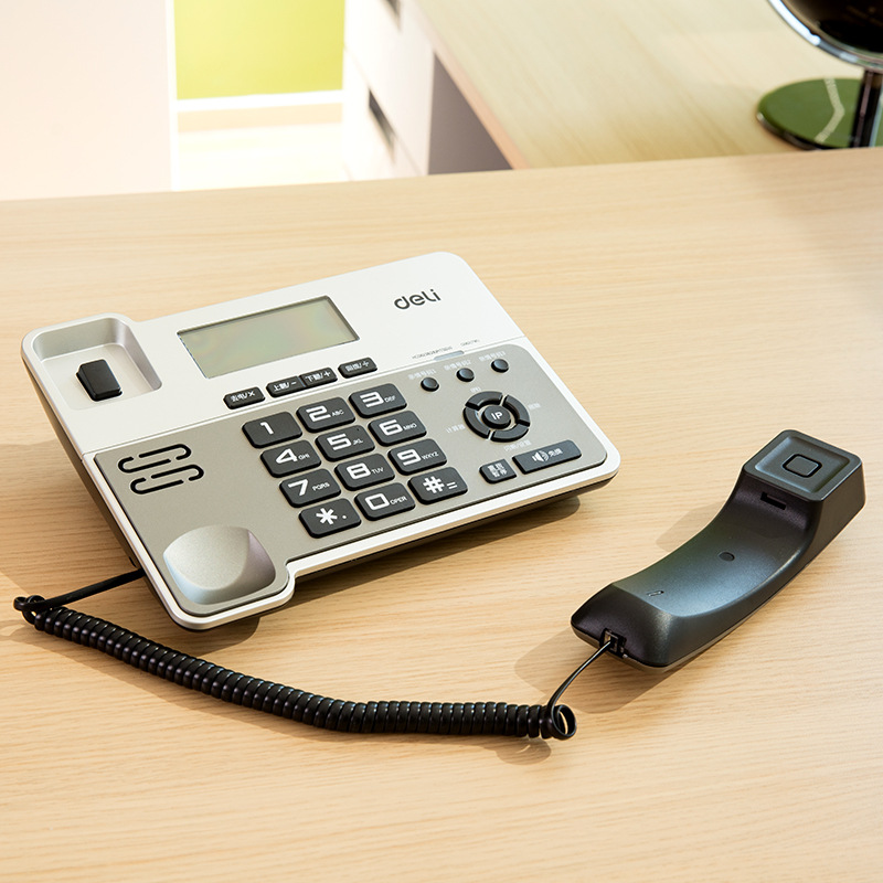 Deli 796 Telephone/Fixed Telephone/Landline Office Home Business Fixed Telephone Wired Caller Display Telephone