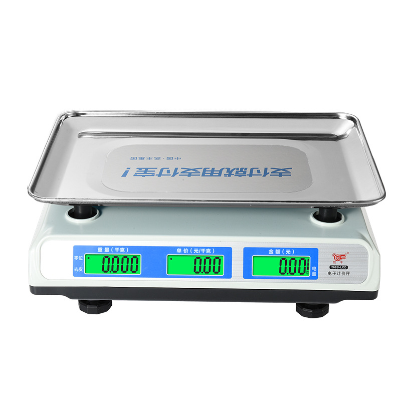 【Z】Kai Feng Electronic Pricing Scale with Stainless Steel Tray, Lcd Display, Electronic Scale, Direct Supply from the Manufacturer, Suitable for Amazon Commercial Use