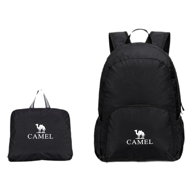 Camel Outdoor Backpack Gift Backpack Travel Bag Lightweight Small Folding School Bag Student Hiking Travel Mountaineering Bag