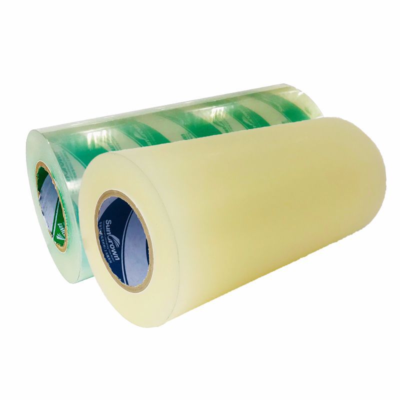 Adhesive Gloss Film Mute Film Tape Film Printing Machine Bright Film Super Permeable Sticky Cold Film BOPP Roll Film Factory