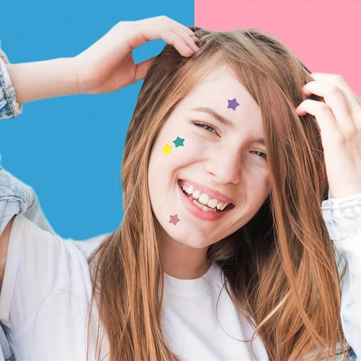 200 Pieces of Acne Stickers Party Stickers Heart-Shaped Stickers Star Decorative Stickers Halloween Acne Stickers in Stock