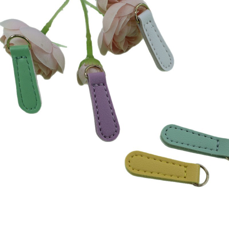 DIY Mobile Phone Case Accessories Pu Leather Brand Mobile Phone Clothing Accessories Accessories Pendant Zipper Head Hanging Buckle Clothing Accessories