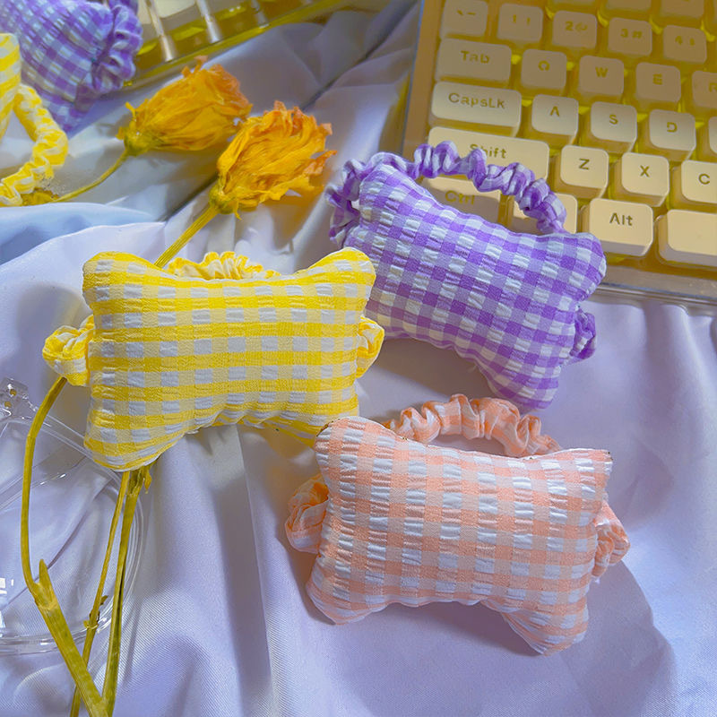 Ins Cute Summer Mouse Wrist Pillow Ju Soft Bubble Plaid Wrist Mouse Pad New Keyboard Hand Pad