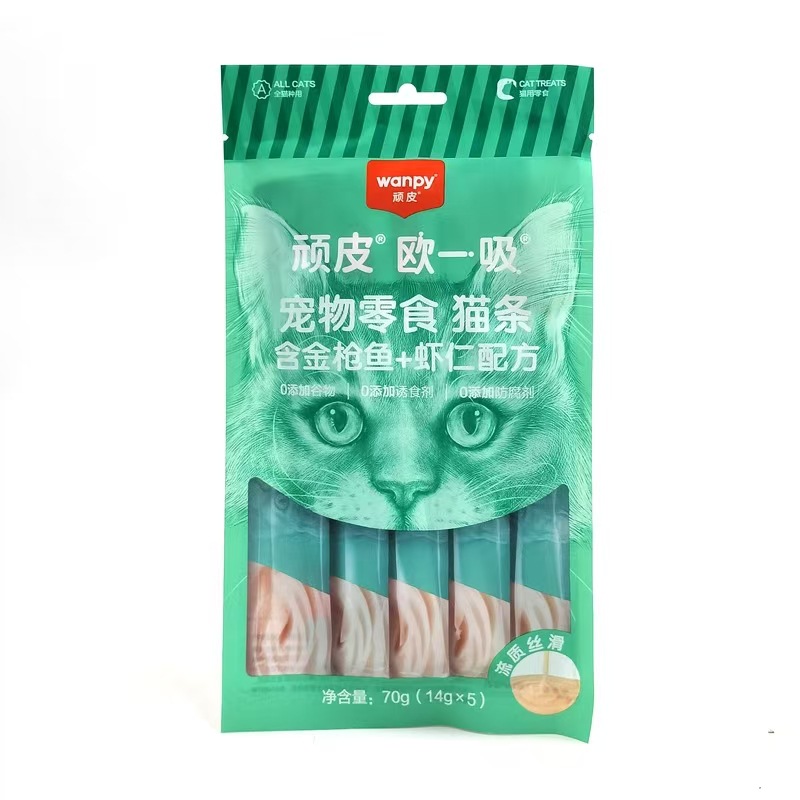 Naughty Ou Yi Cat Stick 70g Chicken Tuna Salmon Cod Scallop Cat Treats Cat Stick Fresh Sealed Pack