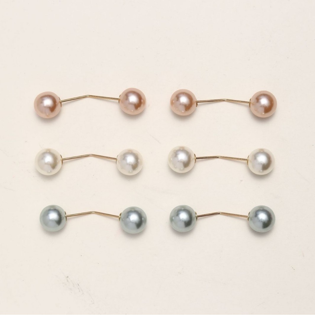 Pants Shortening Tool Anti-Exposure Fixing Clothing Adjustment Buckle No-Sew High-Gloss Pearl Brooch Waist Buckle Hem Tightening