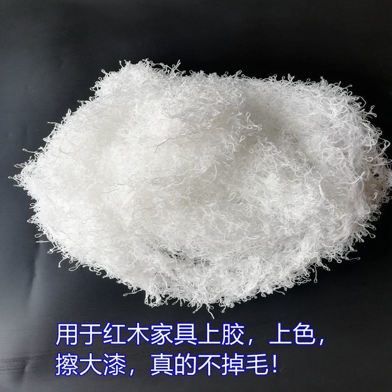 White Cotton Yarn, Painted and Rubbed with Hardener, White Cotton Silk for Making Glue from Mahogany, Waxing and Polishing Care, Painted White Silk