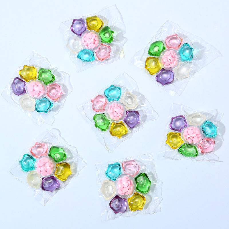 Seven-cavity laundry gel beads lasting fragrance deep cleansing decontamination laundry ball Multi-Effect one-in-one laundry beads factory direct sales