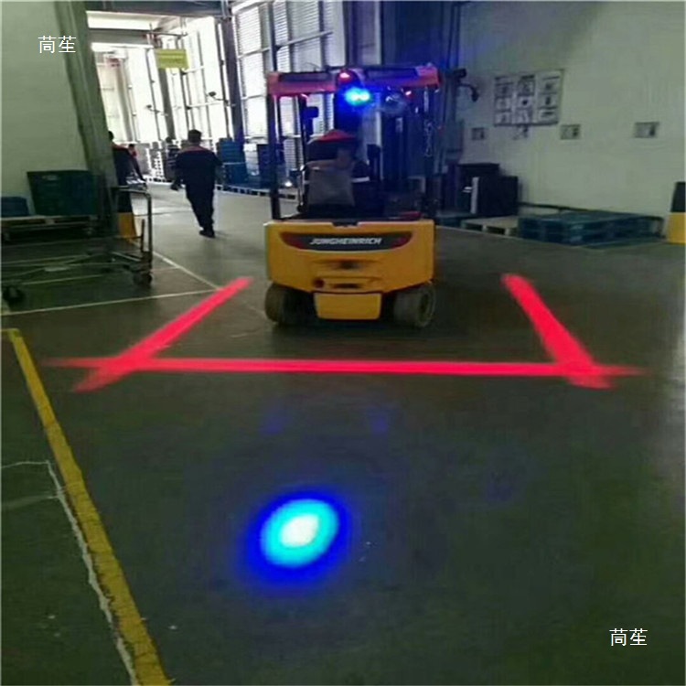 Led Red and Blue Light Forklift Warning Light One-Line Light Type Work Instruction Signal Light 10-80V Universal