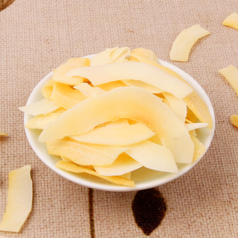 Haitai Wholesale Hainan Coconut Flakes Bulk Dried Coconut 500g Coconut Crisps Ready-To-Eat Snacks for Kidsren and Pregnant Women to Satisfy Their Cravings