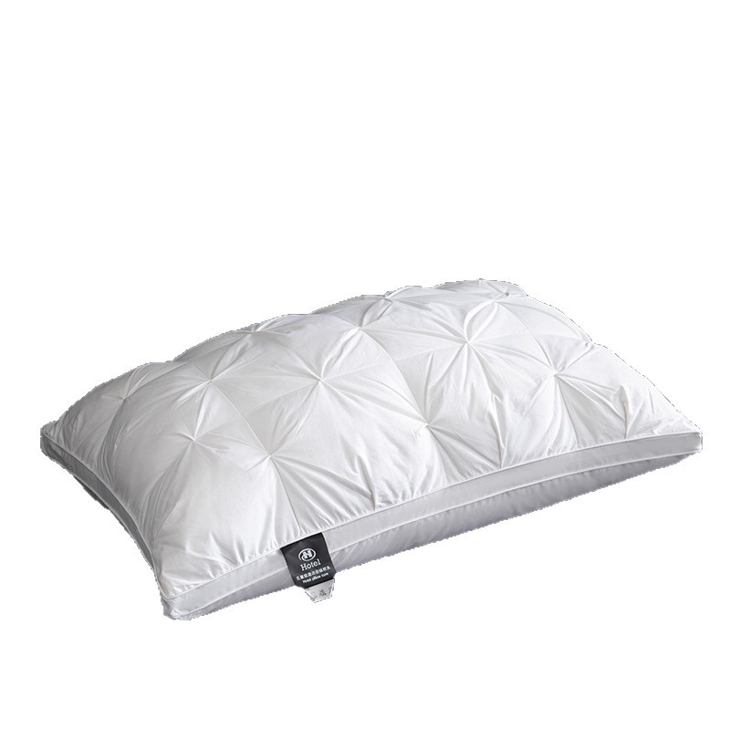 High-End Hotel down Pillow, White Goose down Pillow Core, No Collapse, No Deformation, a Pair of Home Cervical Spine Support Sleep Pillows