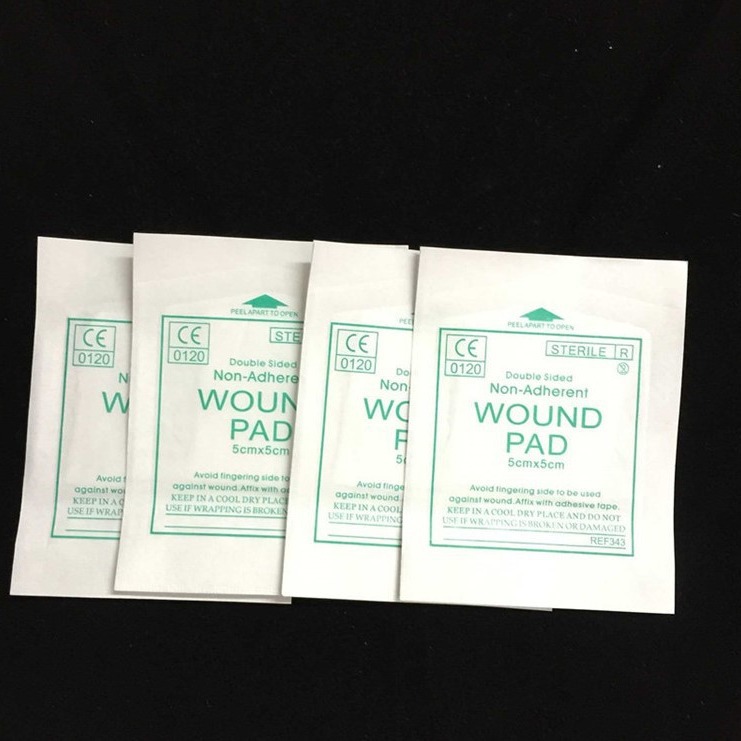 Аксессуары для аптечки неwoven ткань абсорбирующая прокладка марлевая деталь 5 * 5 см повязка/дополнительная прокладка