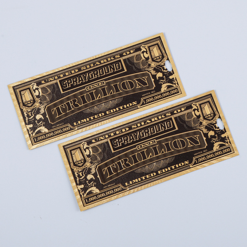 Bitcoin Plastic Gold Foil One Piece Series Japanese Yen Commemorative Coin Gold Foil Banknote Currency Creative Plastic Coin Customization