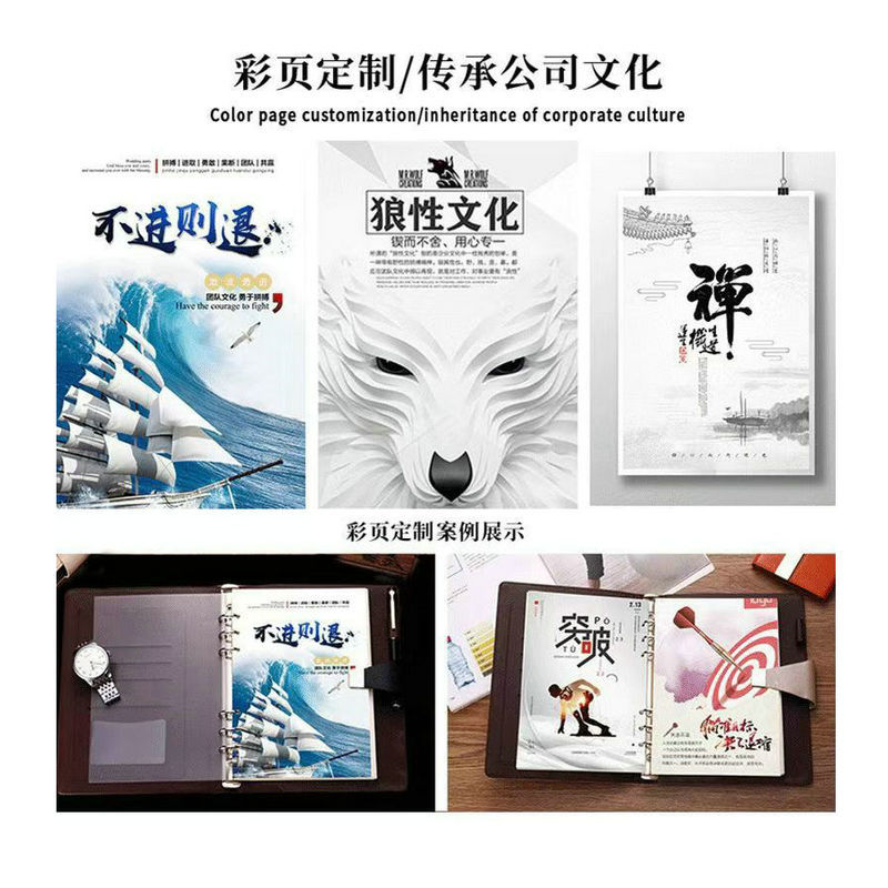 Schedule Daily Plan Efficiency Manual Annual Calendar Business Office Notepad Notebook Custom Cover