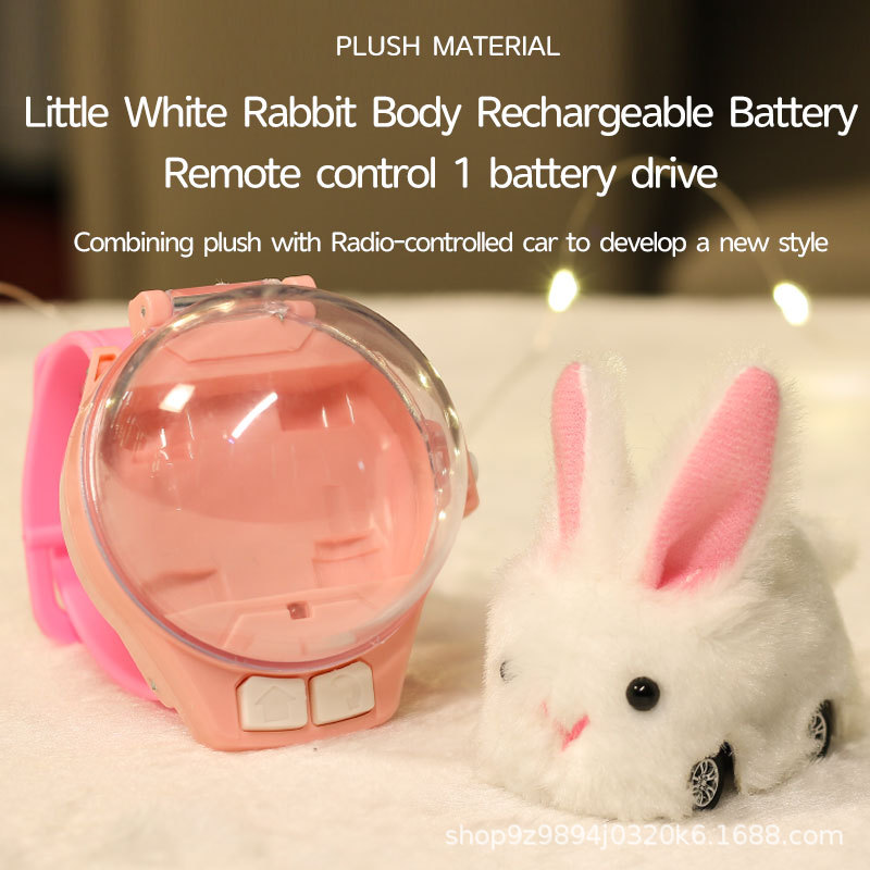 Children's Watch Remote Control Car Mini Plush Toy Car Boy's Mini Capibara Car Wholesale