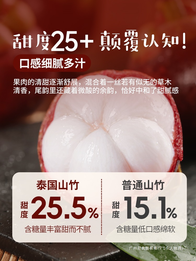 Thailand Imported Mangosteen 2.5kg Fresh Large Fruit Seasonal Fruit Oil Bamboo 10 Whole Box for Pregnant Women in Stock Sf Free Shipping