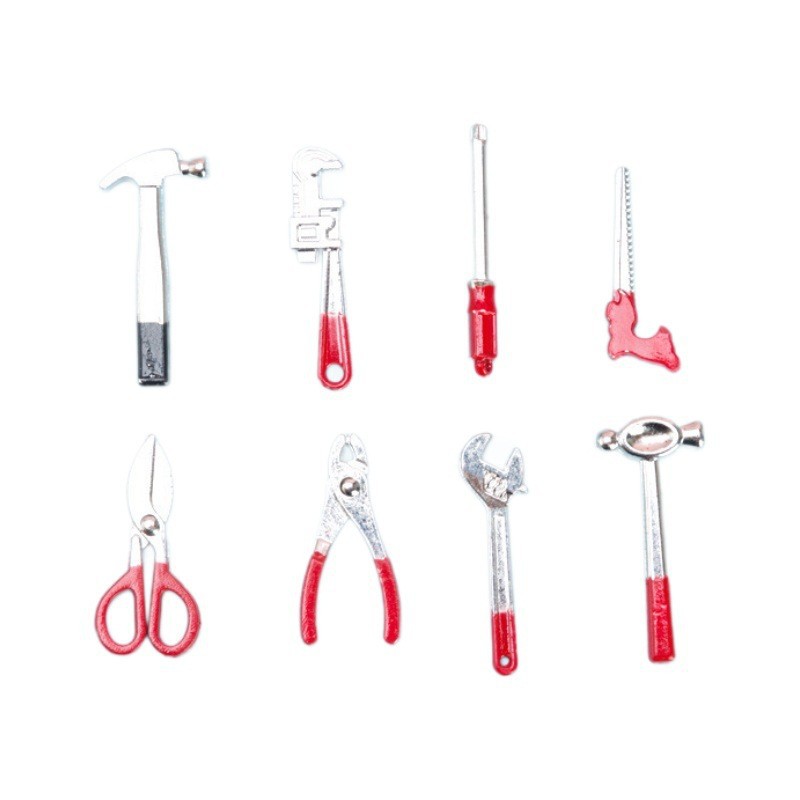 1:12 doll house model mini toolbox + tool suit simulation ornaments miniature toy