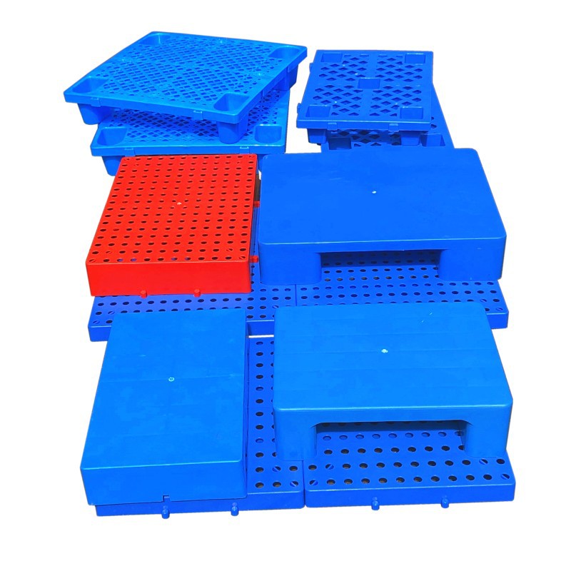 Warehouse moisture-proof board plastic small pallet card board floor supermarket stacking Head Six-legged flat four-legged flat pad high waterproof